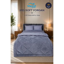 Uysal Yorgan Welsoft %100 Pamuklu Battal Boy Yorgan ANTRASİT