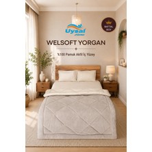Uysal Yorgan Welsoft %100 Pamuklu Battal Boy Yorgan BEJ