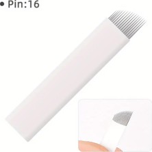 Zemira Bi̇omaser 16CF Kıl Tekniği Microblading Kalıcı Makyaj Fırçası, 0.25MM Iğne, 10 Adet