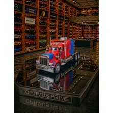 Oyuncak Sahili Optimus Prime Transformers Metal 21.5cm Tır Kafası Diecast Model Kapı Açılır Dumanlı Sesli Işıklı Optımus Prıme Model