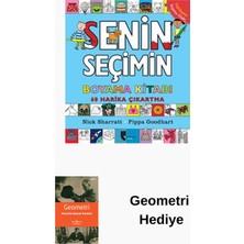 Domingo Yayınevi Senin Seçimin Boyama Kitabı - 60 Harika Çıkartma + Geometri Hediye