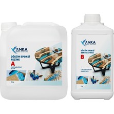 Anka Ultra Şeffaf Hobi Döküm Tipi Epoksi Reçine 3 kg A+B Set 2:1 Karışım