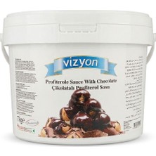 Vizyon Çikolatalı Profiterol Sosu (7 Kg)