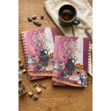 Be Online Art Collection Gustav Klimt The Kiss Spiralli Not Defteri - Sert Kapak A5 Çizgisiz Defter 14X21 cm