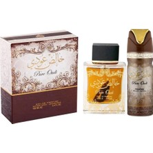 Lattafa Pure Oudi Edp 100 ml + Deodorant 100 ml Unisex Parfüm Seti