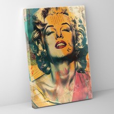 Painted Anarchy Pop Art ve Klasik Sanatın Buluşması Klasik Hollywood Portresi Temalı Dekoratif Kanvas Tablo