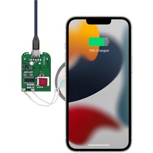 Sensör Modül Qi Kablosuz Şarj Modülü Type-C 5W Verici Alıcı Wireless Charger 5125-FA