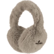 Nordbron Unisex Kulak Isıtıcı Gri Kışlık Polyester Astarlı Fluff