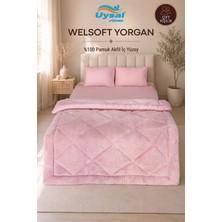 Uysal Yorgan Welsoft %100 Pamuklu Çift Kişilik Yorgan PUDRA
