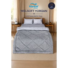 Uysal Yorgan Welsoft %100 Pamuklu Çift Kişilik Yorgan GRİ