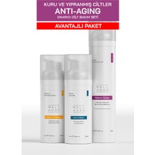 Mallards Yaşlanma Karşıtı Set - Yağlı ve Karma Ciltlere Özel - Cellular Repair Serum, Retinol Boost Serum, Sebum Dengeleyici Krem