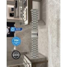Beroo Straps 22MM Paslanmaz Çelik Premium Saat Kordonu | Ayarlanabilir Metal Watch Band | Lüks ve Dayanıklı Tasarım