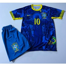 Candy Cup Brezilya Neymar Jr 2li  Set Çocuk Forması Lacivert