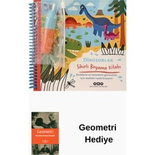 Yapı Kredi Yayınları Dinozorlar - Sihirli Boyama Kitabı + Geometri Hediye
