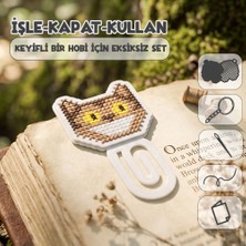 Etamina Ghiblimina Serisi: Gece Gezgini 8-Bit Pixel Art Çarpı Işi Kitap Ayracı Kiti- Minimalist Karakter Tasarımlı Hobi Seti