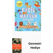 İş Bankası Kültür Yayınları Evcil Hayvan Öyküleri - 5 Dakikalık Öyküler + Geometri Hediye