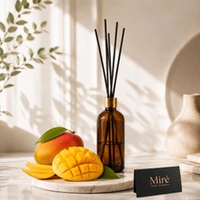 MumvemuM Premium Seri Mango Kokulu Çubuklu Oda Kokusu - Amber Şişe 100 ml