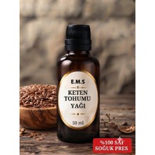 E.M.S 50 ML KETEN TOHUMU  YAĞI % 100 SAF SOĞUK PRES DOĞAL KETEN TOHUMU YAĞI.