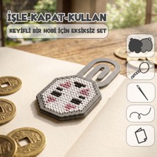 Etamina Ghiblimina Serisi: Sessiz Ruh 8-Bit Pixel Art Çarpı Işi Kitap Ayracı Kiti- Minimalist Karakter Tasarımlı Hobi Seti