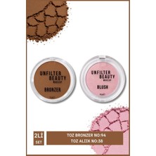 Unfılter Beauty Makeup Toz Bronzer No:94+Toz Alıık No:38