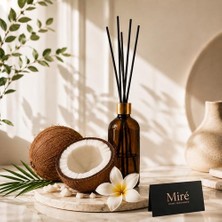 MumvemuM Premium Seri Hindistan Cevizi Kokulu Çubuklu Oda Kokusu - Amber Şişe 100 ml