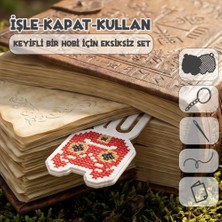 Etamina Ghiblimina Serisi: Orman Savaşçısı 8-Bit Pixel Art Çarpı Işi Kitap Ayracı Kiti- Minimalist Karakter Tasarımlı Hobi Seti