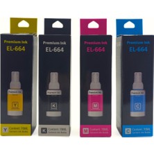 Epson T664 Cmyk 4lu Set Muadil Mürekkep Takım – 70 ml