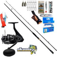 Okuma Wave Power 3000 274CM 8-42GR Karbon Zen Pro Spin Olta Takımı Seti
