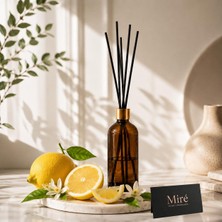 MumvemuM Premium Seri Limon Kokulu Çubuklu Oda Kokusu - Amber Şişe 100 ml