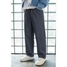 Damga Erkek Günlük Jogger Füme Baggy Keten Pantolon