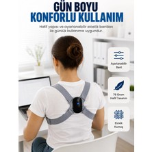Mey İthalat Mey Ithalat® Şarjlı Akıllı Dik Duruş Destek Aparatı Ayarlanabilir Omuz Bandı