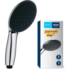Grohe Vitalio Start 110 El Duşu, 1 Akışlı Yağmur Duşu, 110MM Yuvarlak Duş Başlığı, Kireç Önleyici Si