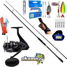 Okuma Wave Power 3000 274CM 8-42GR Karbon Zen Pro Turna Spin Olta Takımı Seti