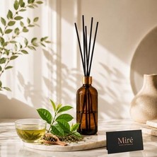 MumvemuM Premium Seri Yeşil Çay  Kokulu Çubuklu Oda Kokusu - Amber Şişe 100 ml