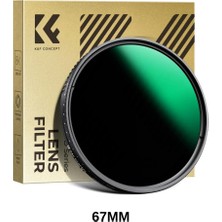K&F Concept 67 mm ND3-ND1000 Ayarlanabilir Değişken Filtre