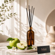 MumvemuM Premium Seri Yeşil Elma Kokulu Çubuklu Oda Kokusu - Amber Şişe 100 ml