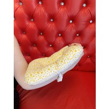 Sema Baby Sevi Emzirme Yastığı Sarı %100 Koton Kumaş Anti-Alerjik Silikon Elyaf 30x20cm