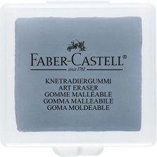 Faber-Castell Yoğurulabilir Sanat Silgisi Gri, Yumuşak Düzeltmeler Için Ergonomik Şekilli Kaliteli S