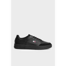 Tommy Jeans Deri Sneaker Ayakkabı Erkek Ayakkabı EM0EM01792 Bds