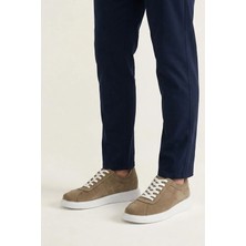 Ziya, Erkek Hakiki Deri Sneaker 1611066Z2880 Kum