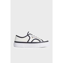 Tommy Hilfiger Platform Kanvas Sneaker Ayakkabı Kadın Ayakkabı FW0FW09394 0g7