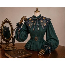 Guensı Vıctorıa | Luxury Viktoryen Saten Pelerin Yaka
