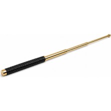 Askerlik Paketi Sarı Metal Gövdeli Kaymaz Saplı Teleskopik Cop – 60 cm