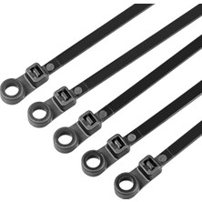 MN6 M193PL 3,6 x 200 mm Vida Delikli Kablo Bağı, Çoklu Ethernet ve Ses Kabloları Için, Kendinden Kilitli, [siyah], [35]