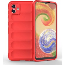 Mabelme Store Samsung Galaxy A04 Kılıf Optimum Silikon - Kırmızı