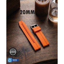 Beroo Straps 20MM Şeritli Ralli Model Premium Silikon Akıllı Saat Kordonu – Pimli (Quick Release) Sportif Tasarım