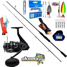 Okuma Wave Power 3000 270CM 7-40GR Karbon Legend Turna Spin Olta Takımı Seti