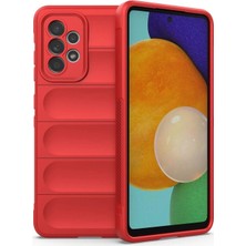 Mabelme Store Samsung Galaxy A52 Kılıf Optimum Silikon - Kırmızı
