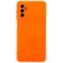 Mabelme Store Samsung Galaxy M52 5g Kılıf Nano Içi Kadife Silikon - Turuncu