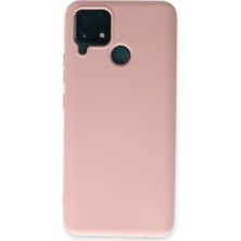 Mabelme Store Realme C15 Kılıf Nano Içi Kadife Silikon - Pudra